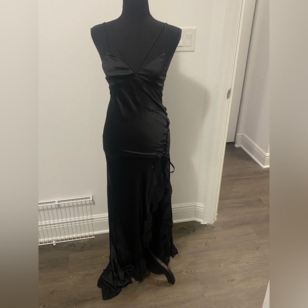 NWT Dolls Kill / Widow Permanent Midnight Maxi Dress